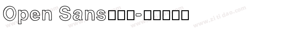 Open Sans手机版字体转换